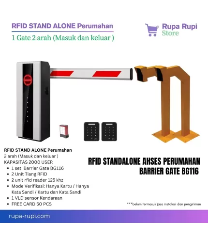 Portal Gate Otomatis Perumahan 1 Gate 2 Arah