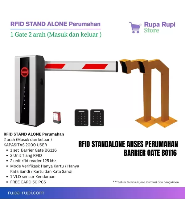Portal Gate Otomatis Perumahan 1 Gate 2 Arah