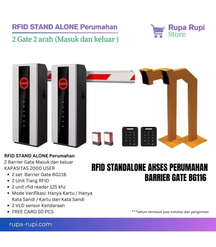 Portal Gate Otomatis Perumahan 2 Gate