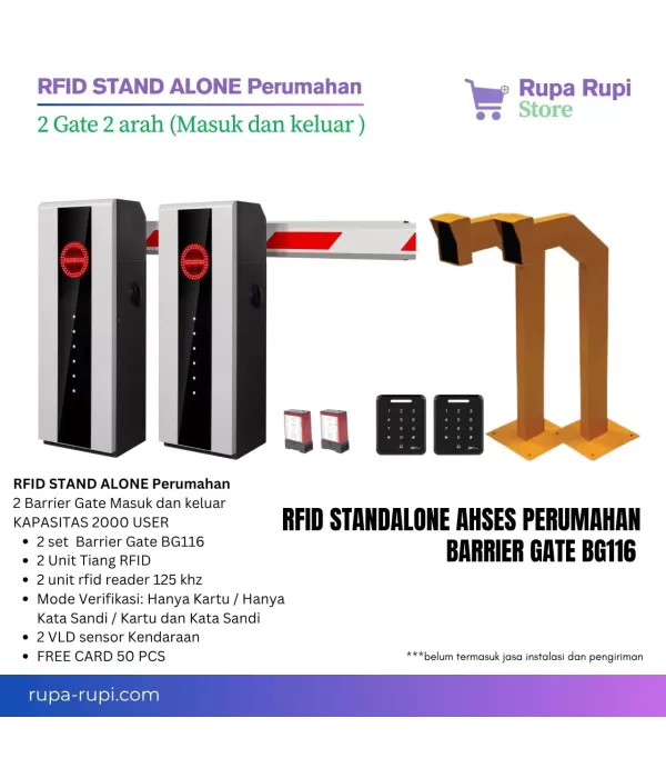 Portal Gate Otomatis Perumahan 2 Gate