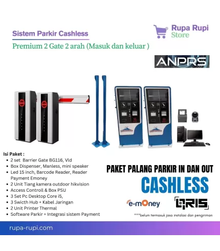 Paket parkir Non Tunai Cashles LPRS/ANPR