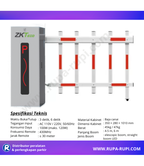 Barrier Gate ZKTeco Cmp 200 Barrier Gate ZKTeco Cmp 200