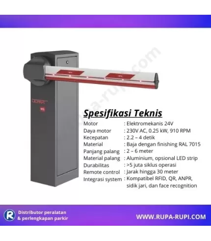 Mesin Barrier Gate BFT Maxima Ultra