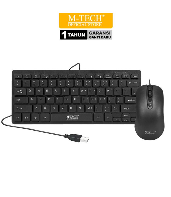MTECH Keyboard & Mouse Combo Gratis Mousepad 