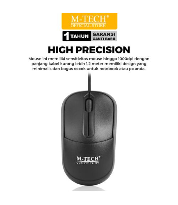 MTECH Keyboard & Mouse Combo Gratis Mousepad 