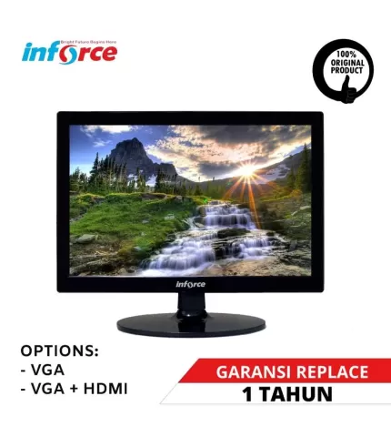 Inforce LED 15.6" Monitor 15 16 Inch Inci VGA / HDMI