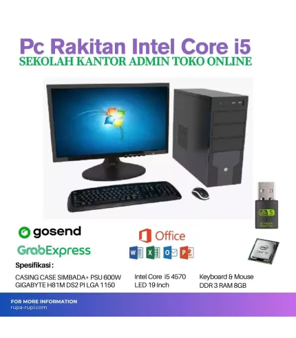 Komputer Pc Rakitan Intel Core I5 4570 