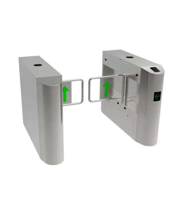 Flap barrier pintu besi Single