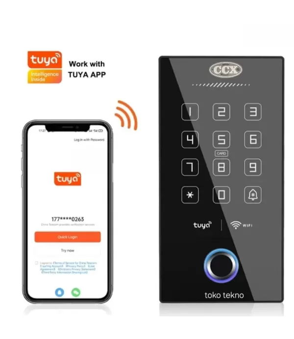 Fingerprint Access Control RFID 13.56mhz IC Scanner Tuya - CCX A23