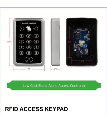RFID EM ID Keypad - 125 KHz / 13,56Mhz Standalone Access Control LF