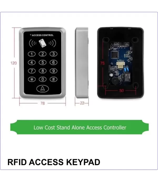 RFID EM ID Keypad - 125 KHz / 13,56Mhz Standalone Access Control LF