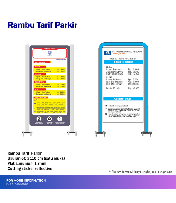 Rambu Tarif Parkir