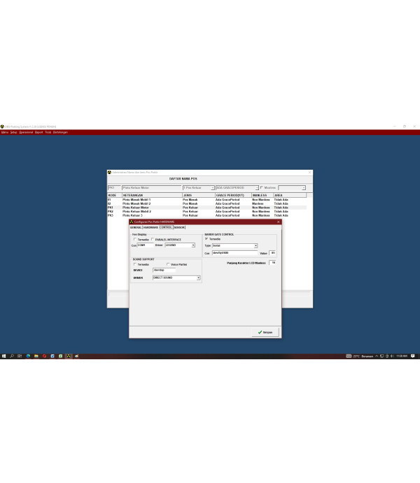 Software Parkir Linux
