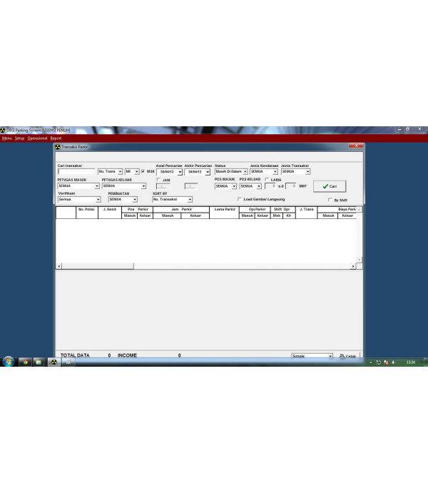 Software Parkir Linux