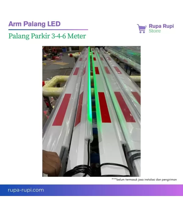 Palang Parkir Alumunium Arm LED