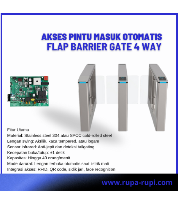 Swing Barrier Turnstile Gate Single