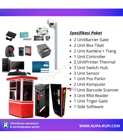 Paket mesin parkir otomatis standar