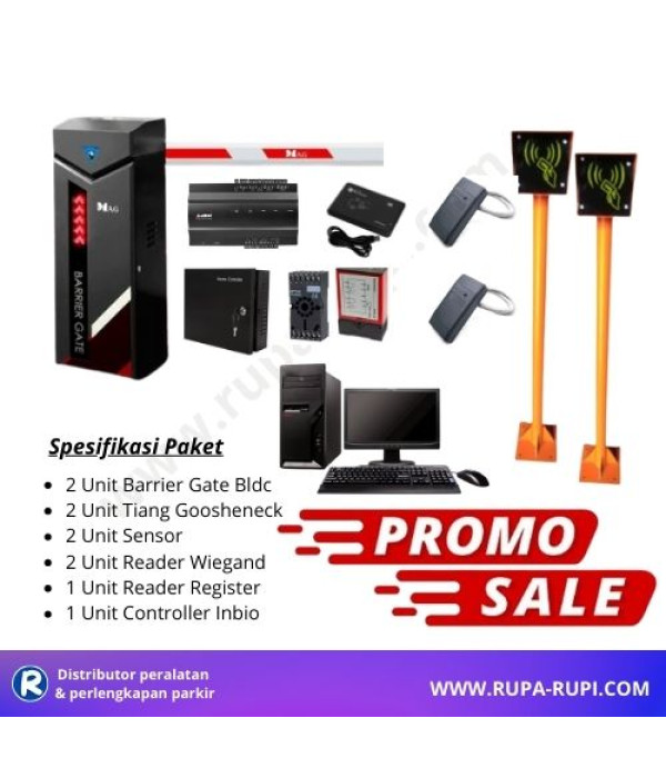 Mesin Portal Parkir Perumahan RFID Standalone 